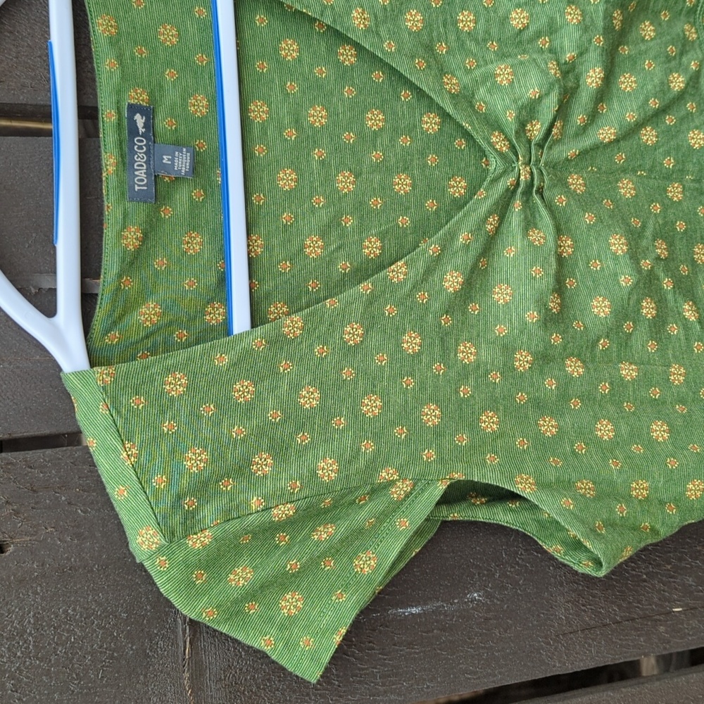 Toad & Co Rosemarie Dress, Capsleeve, Green, M - Picture 3 of 11